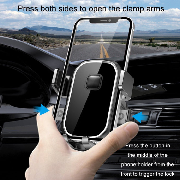 Versatile Car Air Vent Mobile Phone Holder with Secure Hook Design