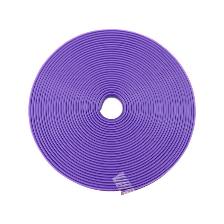 8m/roll Car Wheel General Sticker Modified Protection Sticker Anti-collision Strip, 1roll Purple, 1roll Blue, 1roll Green, 1roll Orange, 1roll Gray, 1roll White, 1roll Black, 1roll Red, 1roll Yellow, 1roll Pink