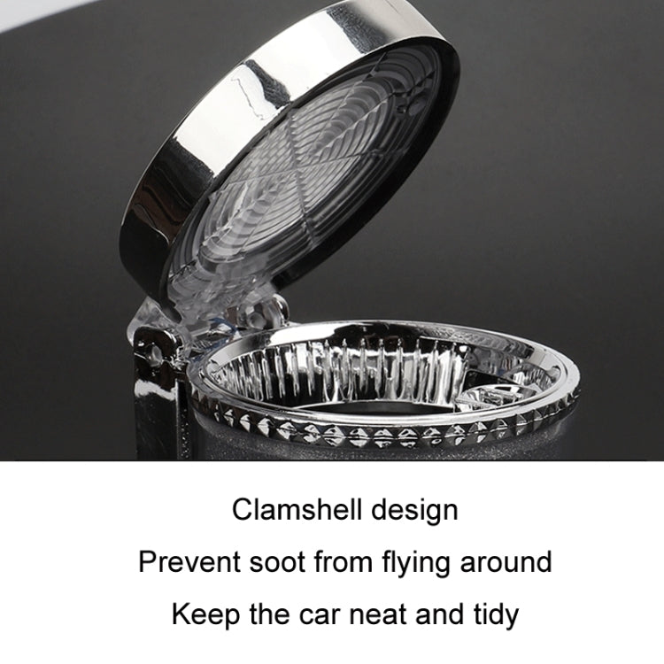 Multicolour LED-Illuminated Car Ashtray with Easy Access Design