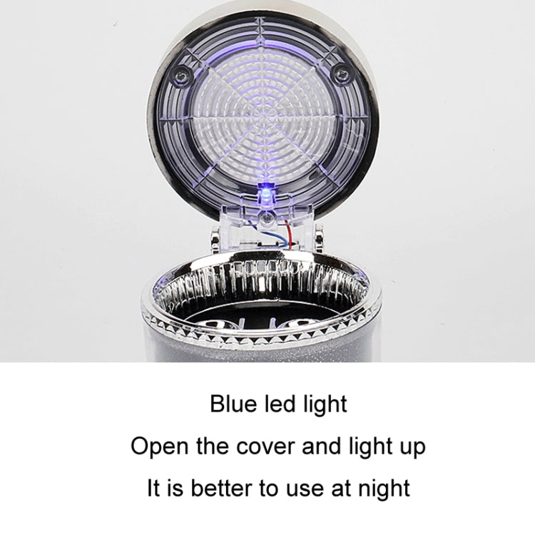 Multicolour LED-Illuminated Car Ashtray with Easy Access Design