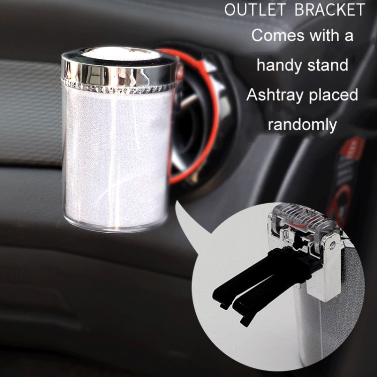 Multicolour LED-Illuminated Car Ashtray with Easy Access Design