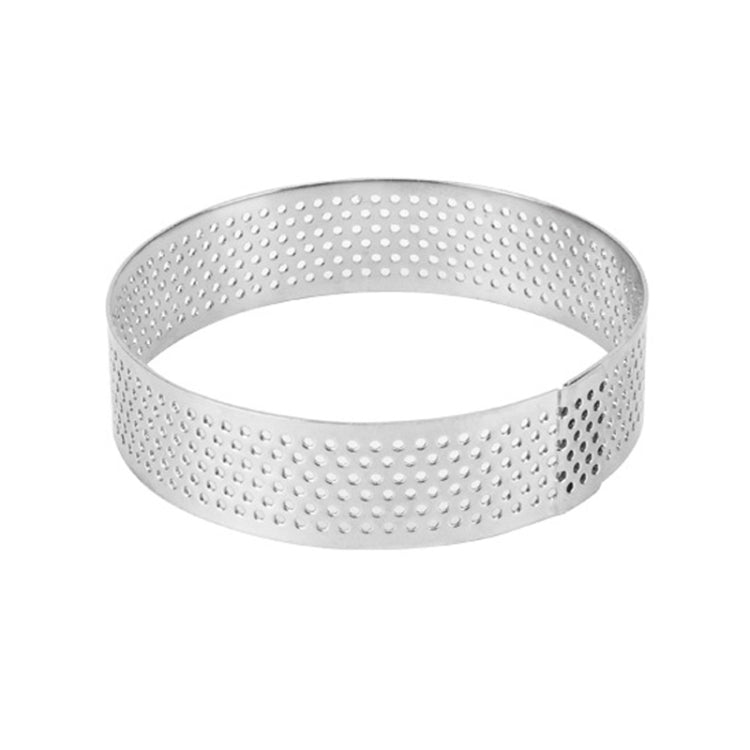 BN1006 Stainless Steel Mousse Circle Thickened Perforated Cake Mold DIY Baking Tools