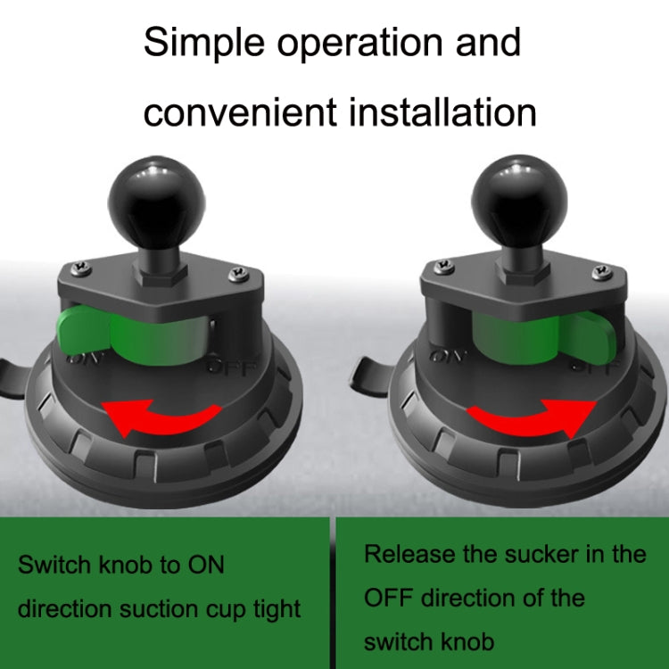 Versatile Suction Cup Phone Mount for Car Windshield with Ball Head Design
