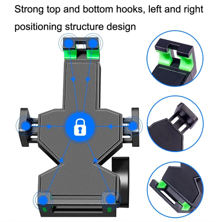 A04 Metal Motorcycle Mobile Phone Navigation Bracket Bicycle Frame Multifunctional Car Fixed Clamp