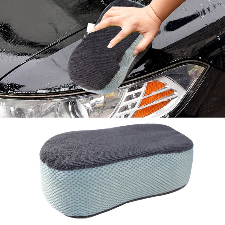 A01SP21 Ultra Fine Fiber Towel Cloth Sandwiches 8-shaped Multifunctional Car Washing Sponge Block, 3pcs Sponge