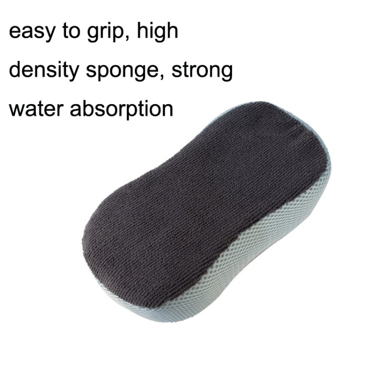 A01SP21 Ultra Fine Fiber Towel Cloth Sandwiches 8-shaped Multifunctional Car Washing Sponge Block, 3pcs Sponge