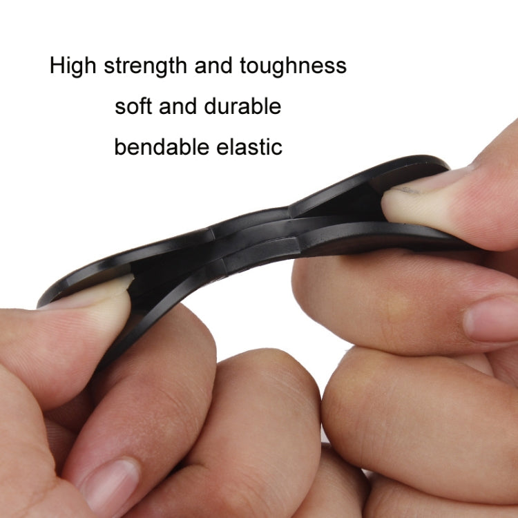 4pcs/sets Car Door Corner Protection Anti-collision Carbon Fiber Rubber Strip, DM-026 Car Door Corner Strip