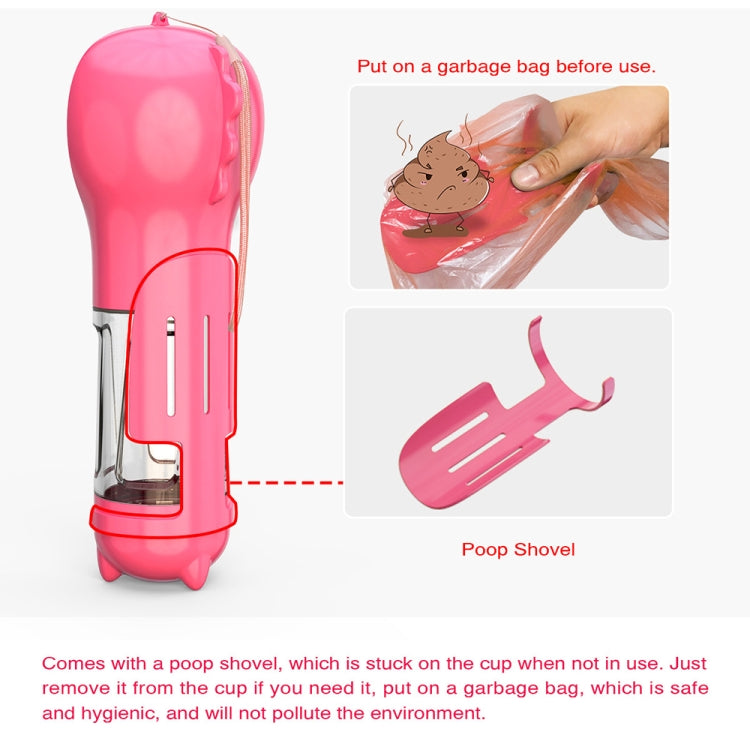 3 in 1 Leakproof Outdoor Dog Water Fountain Portable Pet Drinking Bottle