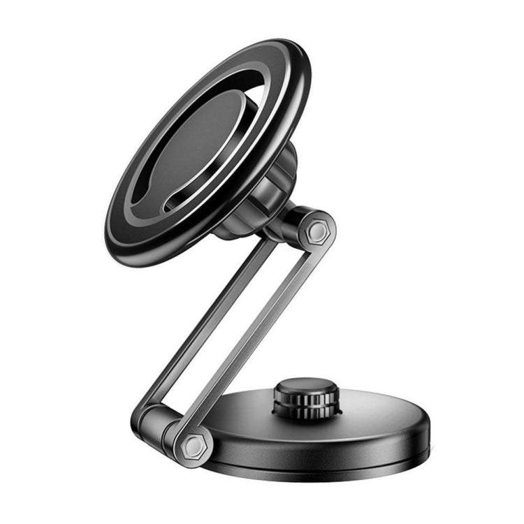 Compact Magnetic Telescopic Car Phone Holder with 360-Degree Rotation