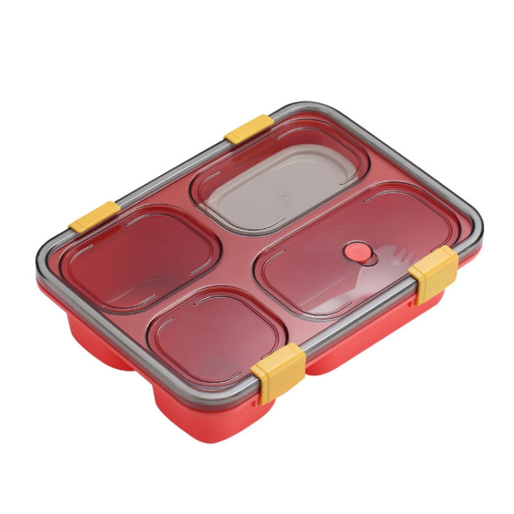 Sealed Compartment Microwave Plastic Lunch Box Portable Student Lunch Plate