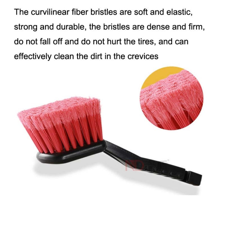 W-0272 Multifunctional Long Hair Cleaning Soft Car Tire Brush