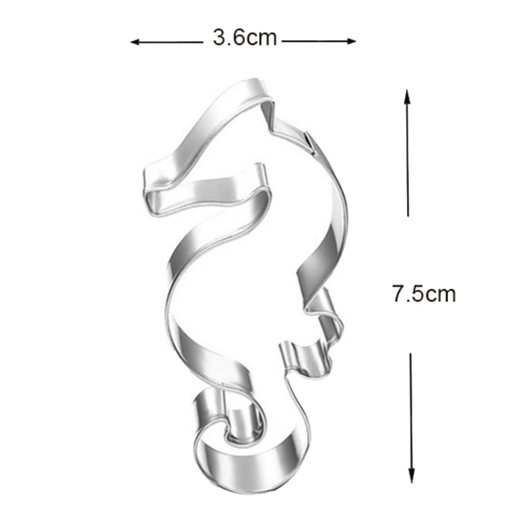 3 in 1 Ocean Series Seahorse Starfish Shell Baking Moulds Flip Sugar Cookie Mould