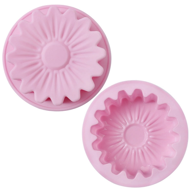 2pcs Silicone Sunflower Cake Mold High Temperature Resistant Baking Molds