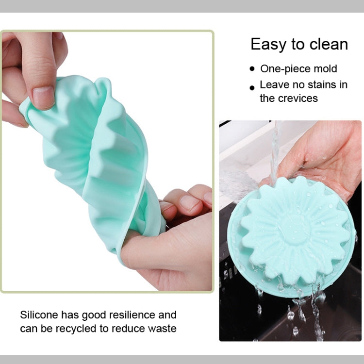 2pcs Silicone Sunflower Cake Mold High Temperature Resistant Baking Molds