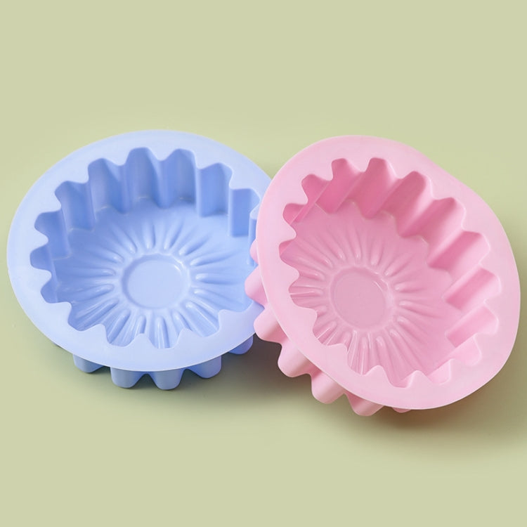 2pcs Silicone Sunflower Cake Mold High Temperature Resistant Baking Molds
