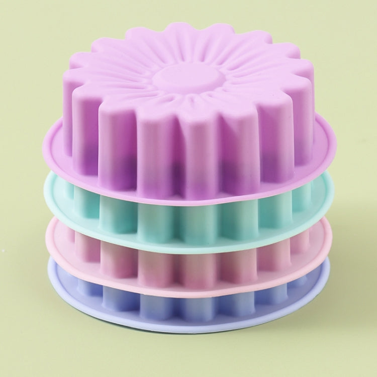 2pcs Silicone Sunflower Cake Mold High Temperature Resistant Baking Molds
