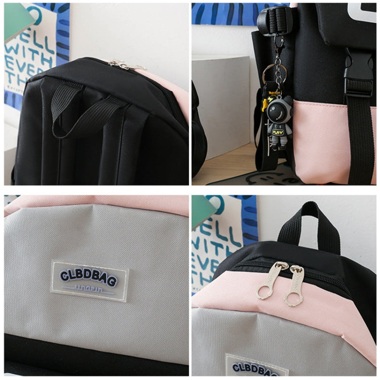 4 In 1 Students Lightweight Shoulder Bag Backpack Large Capacity Schoolbag