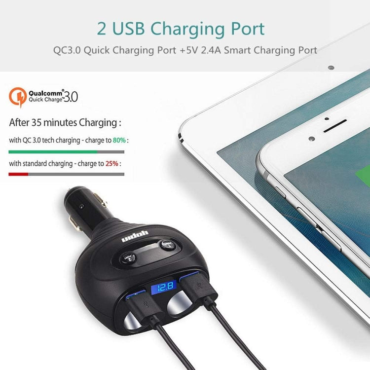 5 In 1 Rotatable Dual USB Multifunctional Car Charger, GC-13, GC-13F