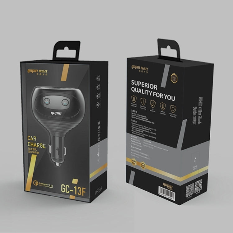 5 In 1 Rotatable Dual USB Multifunctional Car Charger, GC-13, GC-13F