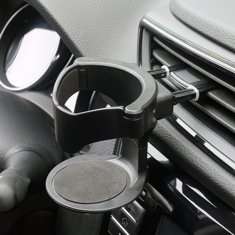 Adjustable Multi-Functional Car Cup Holder and Ashtray for Air Conditioning Outlet