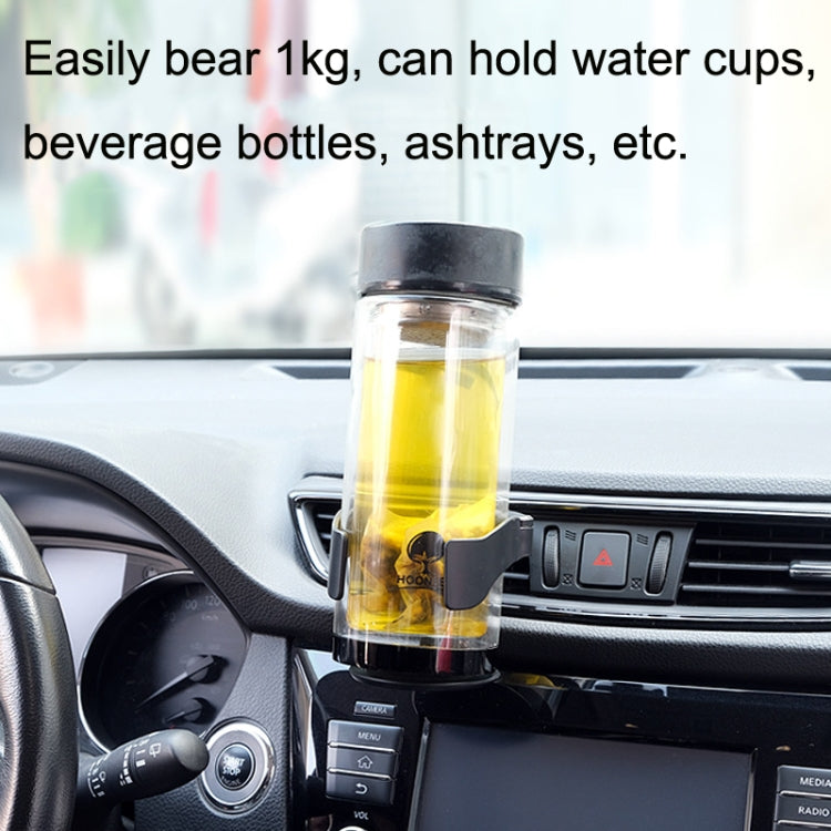 Adjustable Multi-Functional Car Cup Holder and Ashtray for Air Conditioning Outlet