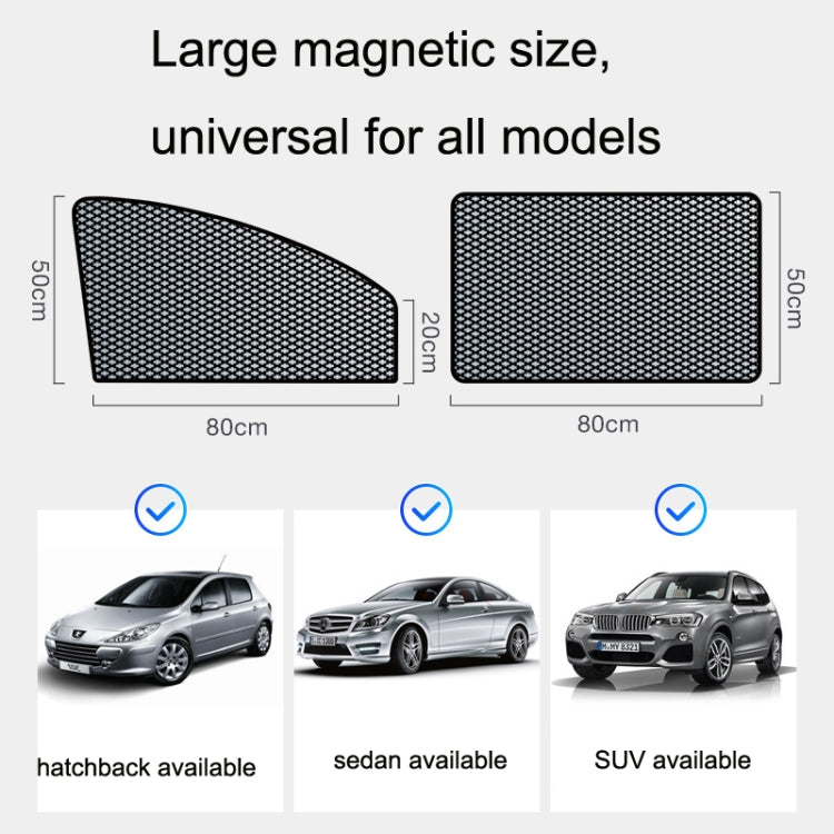 Magnetic Car Sunshade: Reflective Mesh Gauze for Heat Insulation and Privacy Protection