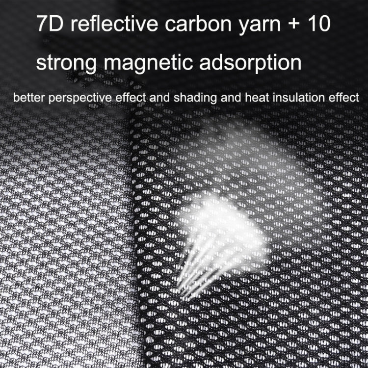 Magnetic Car Sunshade: Reflective Mesh Gauze for Heat Insulation and Privacy Protection