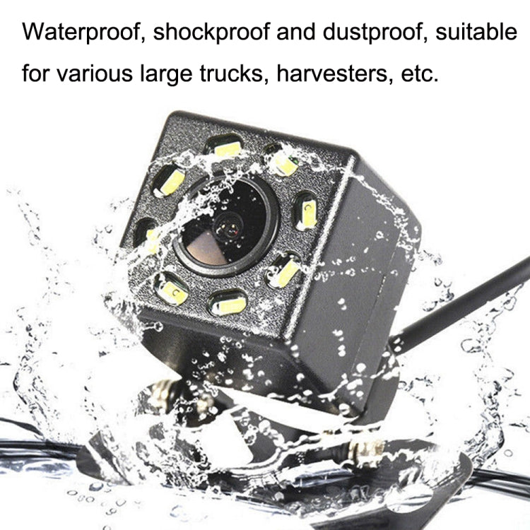 R0003 LED Fill Light External Reversing Video Camera HD Night Vision CCD Car Camera