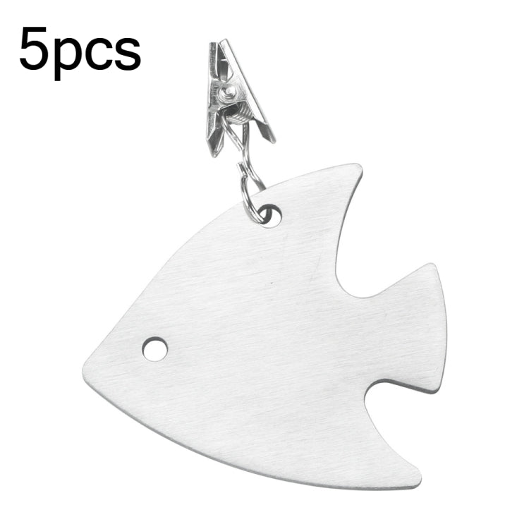 5pcs Stainless Steel Tablecloth Clip Windproof Tablecloth Weights Hanger