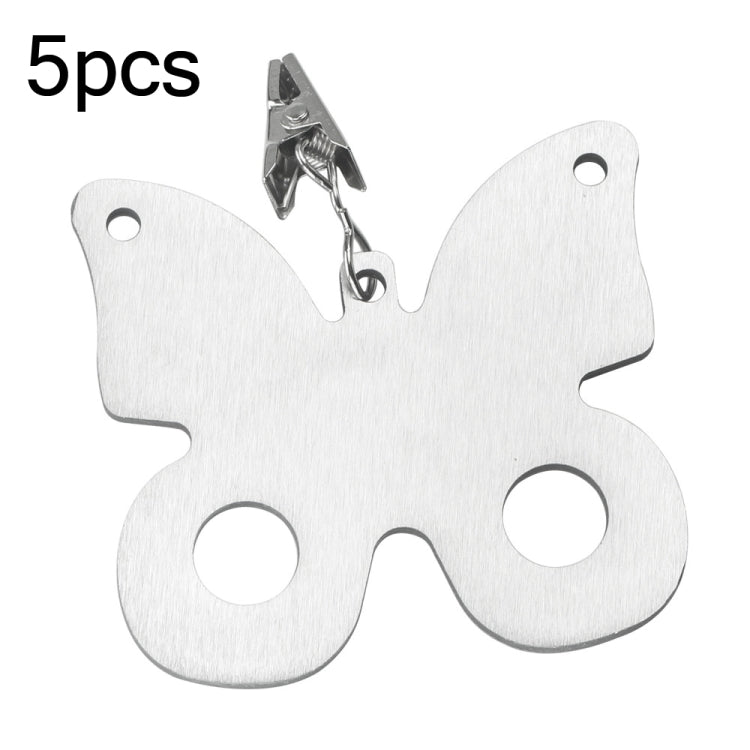 5pcs Stainless Steel Tablecloth Clip Windproof Tablecloth Weights Hanger
