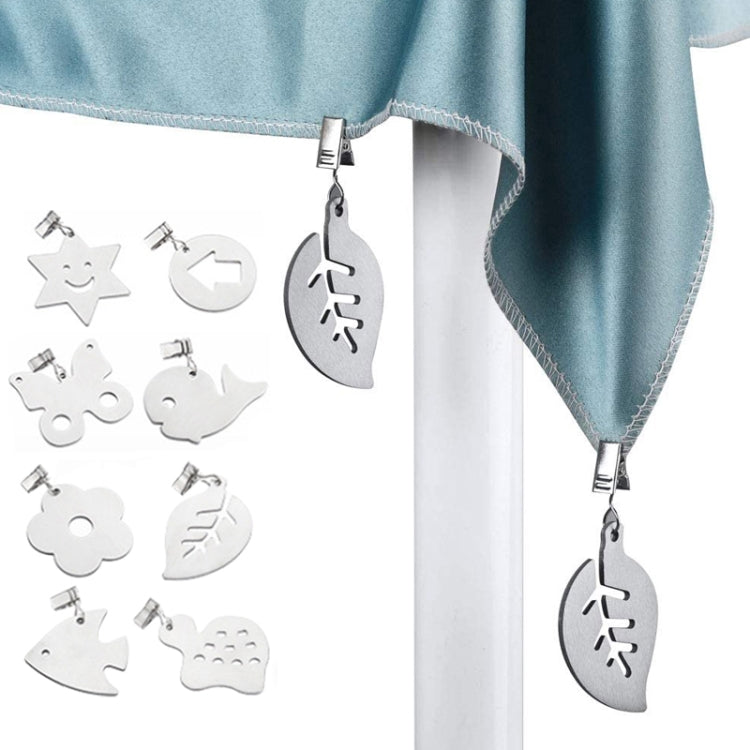 5pcs Stainless Steel Tablecloth Clip Windproof Tablecloth Weights Hanger