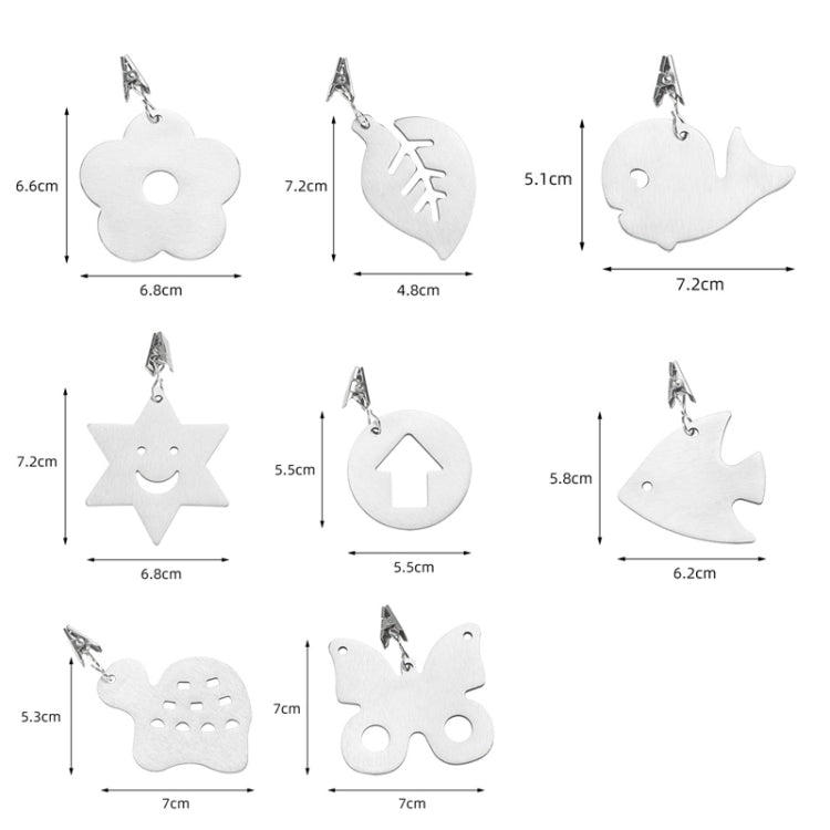 5pcs Stainless Steel Tablecloth Clip Windproof Tablecloth Weights Hanger