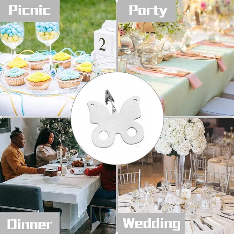 5pcs Stainless Steel Tablecloth Clip Windproof Tablecloth Weights Hanger