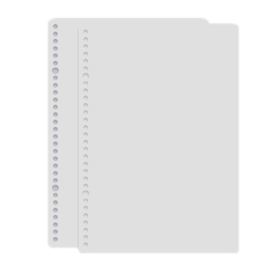 5sets Frosted Loose-Leaf Book Cover DIY Hand Book Cover, Series 1