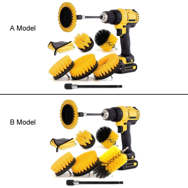8 In 1 Electric Drill Crevice Cleaning Brush Car Wash Tool Set
