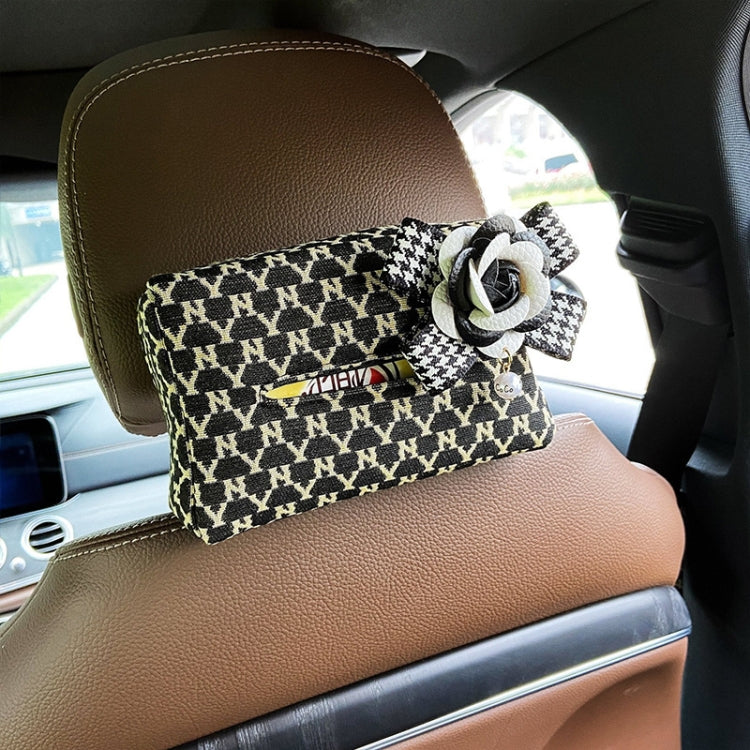 Versatile Fabric Car Armrest Tissue Holder with Cute Design