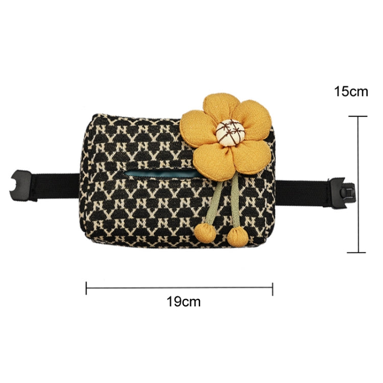 Versatile Fabric Car Armrest Tissue Holder with Cute Design