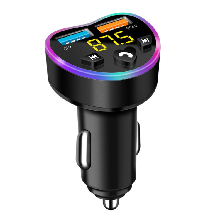 Car MP3 Bluetooth Player FM Transmitter Multifunctional Car Charger, QC3.0 Black, QC3.0 Golden, QC3.0 Blue, 4.8A Black, 4.8A Golden, 4.8A Blue