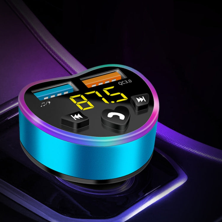 Car MP3 Bluetooth Player FM Transmitter Multifunctional Car Charger, QC3.0 Black, QC3.0 Golden, QC3.0 Blue, 4.8A Black, 4.8A Golden, 4.8A Blue