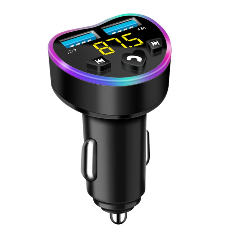 Car MP3 Bluetooth Player FM Transmitter Multifunctional Car Charger, QC3.0 Black, QC3.0 Golden, QC3.0 Blue, 4.8A Black, 4.8A Golden, 4.8A Blue