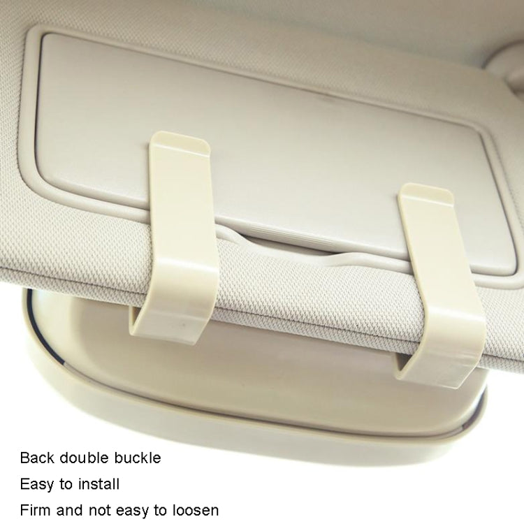 Versatile Car Sunglasses Holder with Ticket & Glasses Clamp