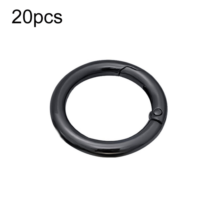 20 Pack Zinc Alloy Spring Ring Metal Open Bag Clips for Keychain Crafting