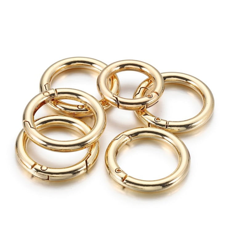 20 Pack Zinc Alloy Spring Ring Metal Open Bag Clips for Keychain Crafting