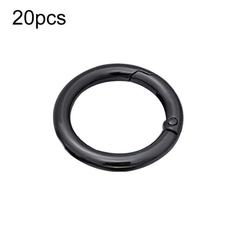20 Pack Zinc Alloy Spring Ring Metal Open Bag Clips for Keychain Crafting