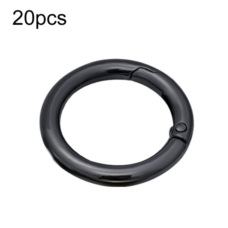 20 Pack Zinc Alloy Spring Ring Metal Open Bag Clips for Keychain Crafting