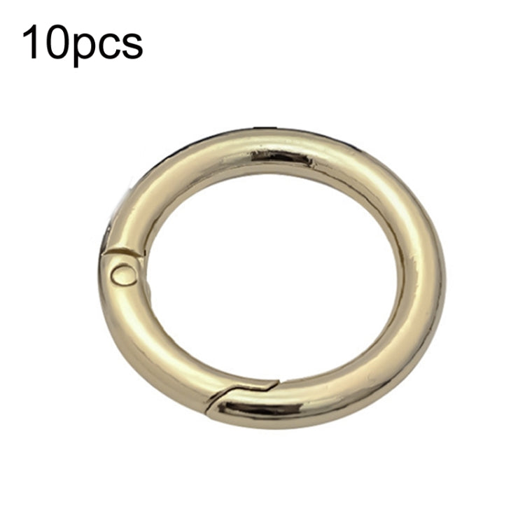 20 Pack Zinc Alloy Spring Ring Metal Open Bag Clips for Keychain Crafting