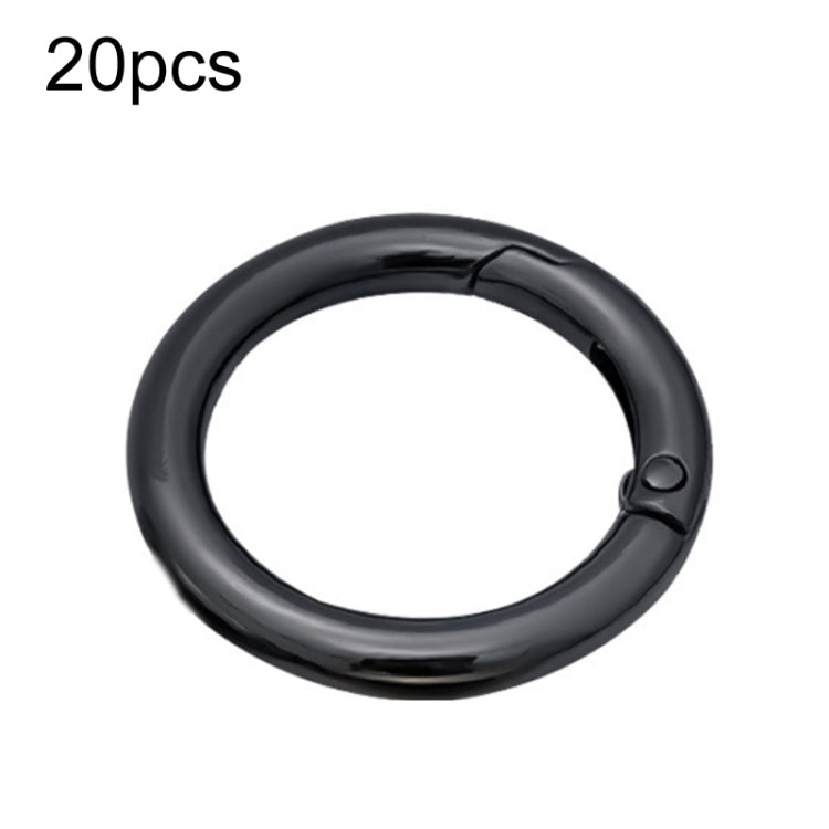 20 Pack Zinc Alloy Spring Ring Metal Open Bag Clips for Keychain Crafting