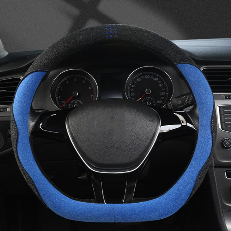 Luxurious Fur D-Type Steering Wheel Cover for All Seasons