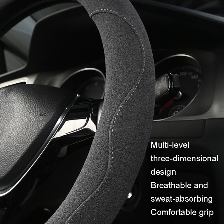 Luxurious Fur D-Type Steering Wheel Cover for All Seasons