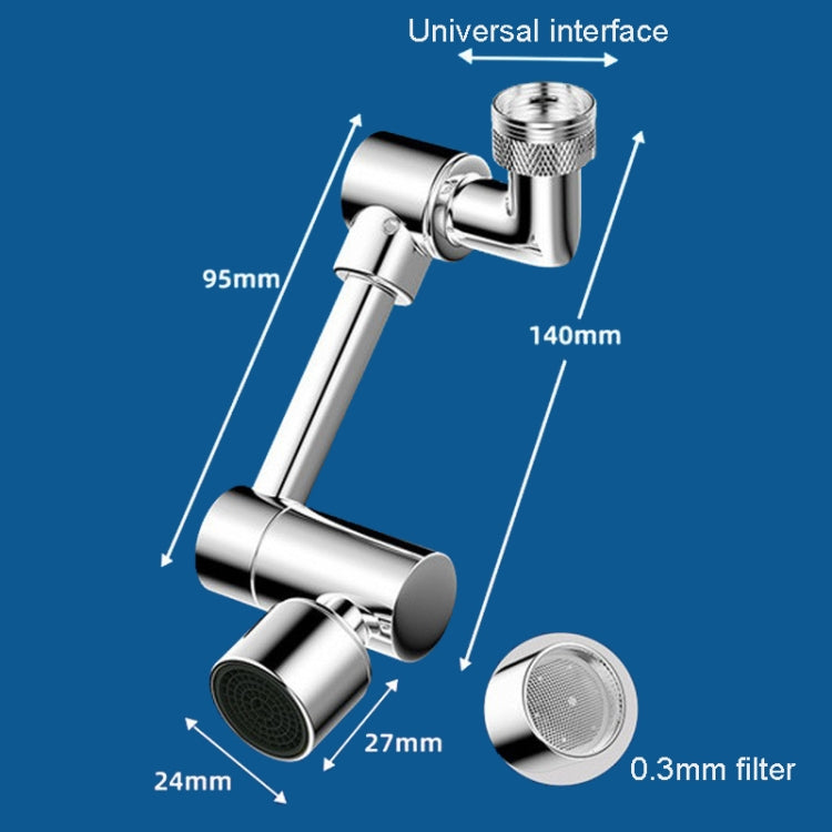 Faucet Universal Extender 1440 Degree Mechanical Arm Booster Head, Style: